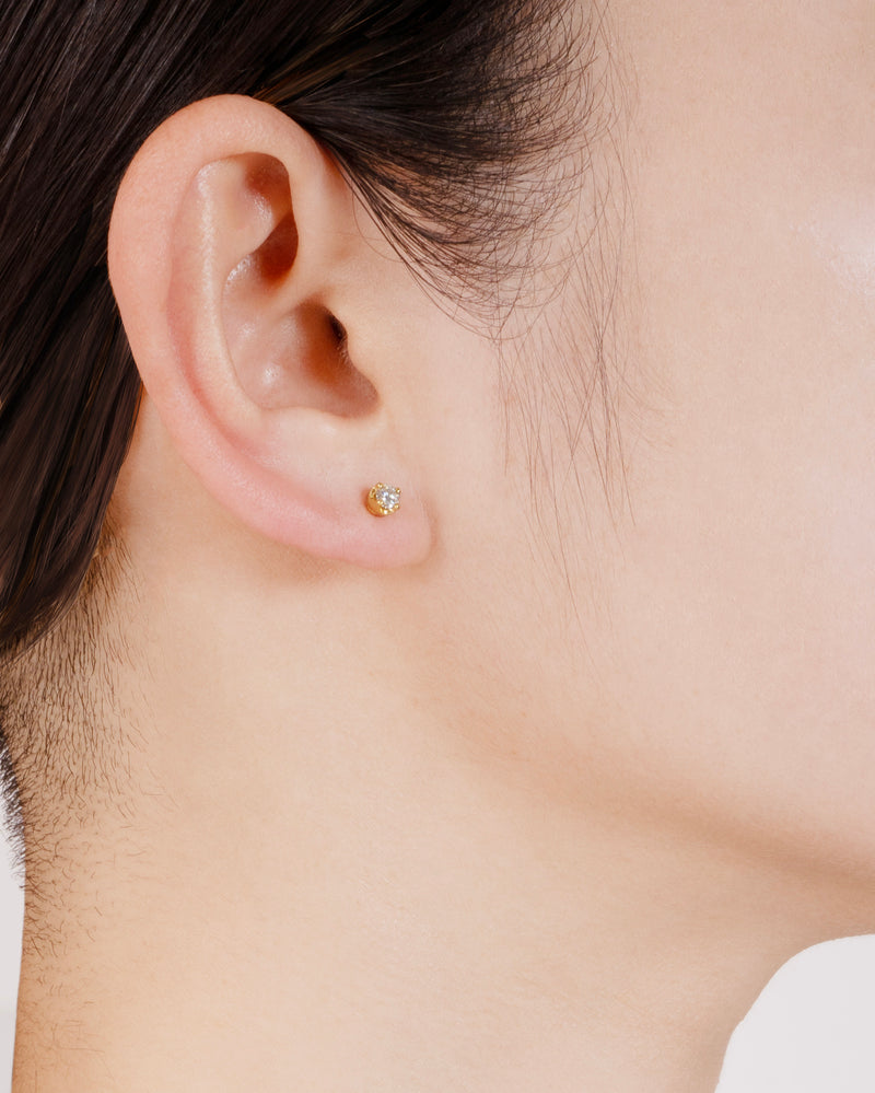 MOISSANITE LIGHT PIERCED EARRING Ⅰ - K24P